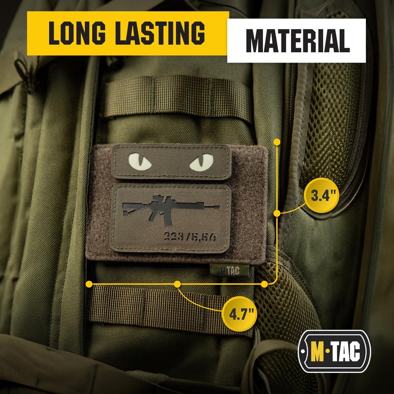 M-Tac Loop Tactical Morale Patches Board Molle Attachment 4.5 x 3.5 (Olive) - Image 2